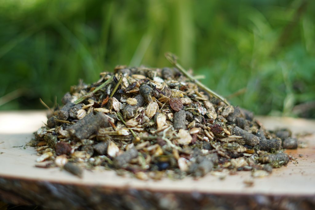 Müsli für Pferde mit Getreide